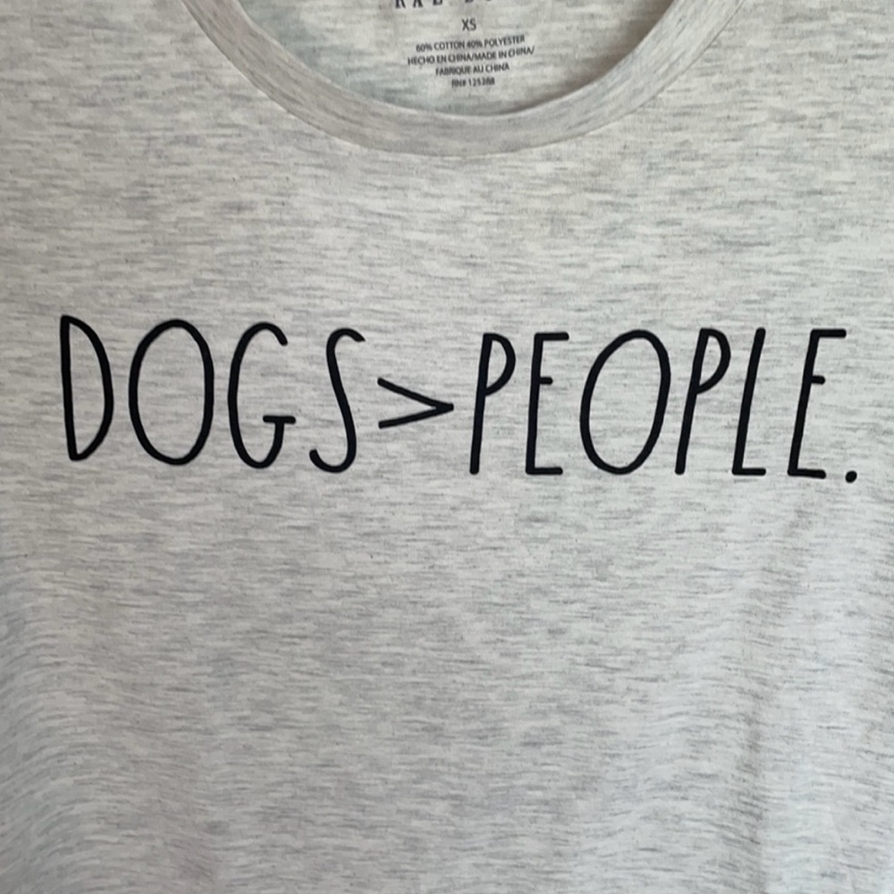 Rae Dunn Dogs> People t shirt Women’s size XS, NWT - Picture 4 of 11